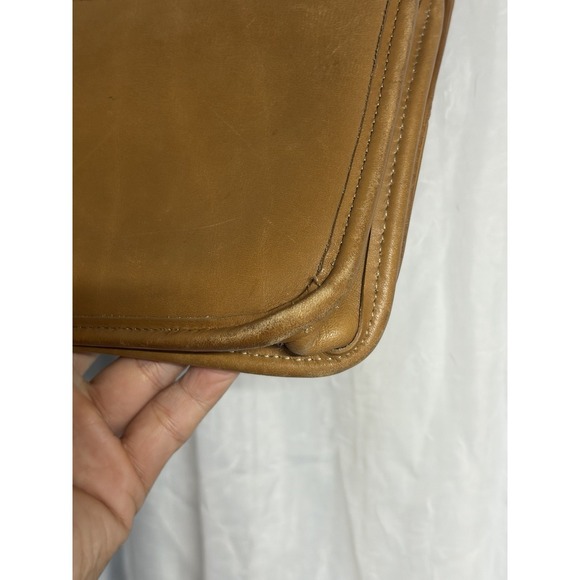 Coach tribeca Leather Shoulder Bag Brown Vintage Flap Crossbody Purse 9091 USA - Picture 14 of 16